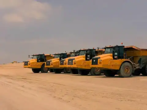 earth movers construction trucks