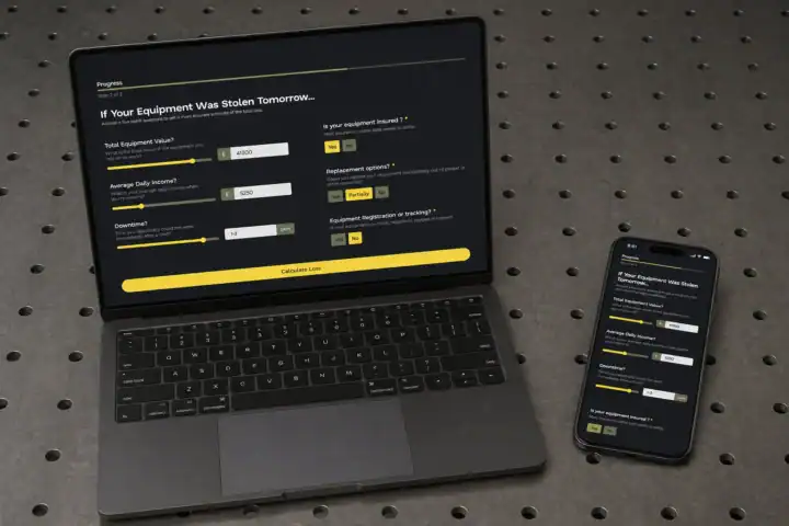laptop phone kynekt calculator