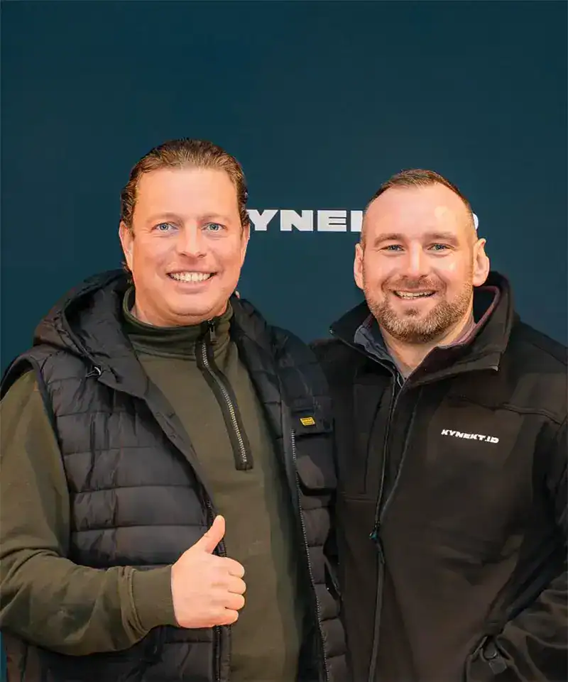 Tom Skinner and James Murdoch the founder of Kynekt App